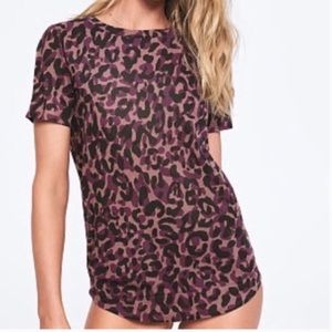 PINK Animal Print Perfect Crewneck Tee
